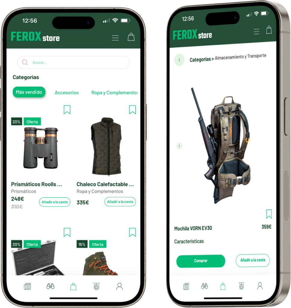 tienda de caza ferox app